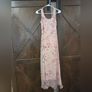 KS Collection Blush Pink Floral Midi Dress